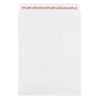 Jam Paper - Enveloppes commerciales à ouverture par le haut avec fermeture adhésive, 8 3/4 po H x 11 3/4 po l, Blanches, Paquet de 50-Couleur : Blanc