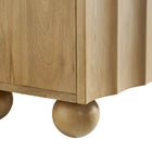 Modway - Sorren Festonné 71 po Bois Meuble TV, Naturel-8
