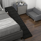 PawHut - Rampe pour animaux, marches de lit pour chien avec tapis antidérapant, 74 po x 16 po x 25 po - noir-Surface en polyester offrant un grand confort 