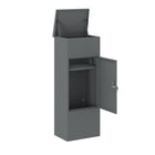 Ceha Canada - Boîte à colis format moyen - 16 po l x 12 po P x 41 po H - Gris basalte-CONCEPTION RÉSISTANTE AUX INTEMPÉRIES : Le surplomb de protection contre la pluie et les joints d'étanchéité rendent ces boîtes de livraison très résistantes aux conditions climatiques difficiles, y compris la pluie, la neige et les typhons. Vos colis restent protégés, propres et intacts, même par temps extrême