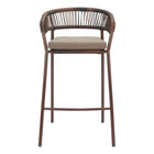 Zuo - Skye Tabouret de bar - Brun - Ensemble de 2-Coussin amovible