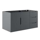 Modway - Vitality 36" Armoire de toilette de salle de bain (lavabo non inclus) - Gris-7