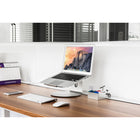 ShoppingAll - Support ergonomique pour ordinateur portable avec base pivotante à 360° Argent-9