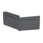 Club Rochelier - Portefeuille mince pour homme avec poche zippée - Gris anthracite-1 poche à fente