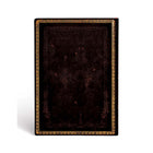 Paperblanks - Collection Reliure à l'Ancienne Carnet Flexi à Courverture Souple Midi Ligné - Noir Marocain-Sans Fermeture