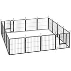 PawHut - Parc pour chien 16 panneaux avec sangles pour petits chiens - 24 po H-16 panneaux peuvent être disposés en différentes formes