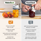 RoboSeal - Scelleuse sous vide rechargeable pour bocaux Mason-Aide à réduire le gaspillage alimentaire et à étirer votre budget d'épicerie en conservant les restes, les achats en vrac et les produits de saison dans des bocaux en verre réutilisables
