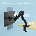 ShoppingAll - Support de moniteur simple robuste pour écrans de 13 à 35 po - Noir-Dimensions: 17,1 po lo x 7,9 po larg x 5,5 po H