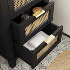 Modway - Dixie 24" Solide Vanette de salle de bain - Noir Blanc-Jambes effilées