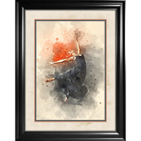 Abstract Dancer - Impression encadree - 28" x 36"-Impression d'art de haute qualité avec passe-partout et encadrement professionnel