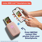 Fujifilm - Imprimante pour téléphone intelligent Instax Mini Link 3 - Rose cendré-Boîtier compact et léger au magnifique fini texturé