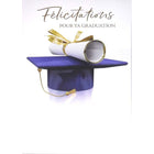 Rosedale - Cartes De Souhaits De Graduation 5-1/2 po x 8 po / Enveloppes - Paquet de 12 - Chapeaux-Cartes de souhaits qualité boutique