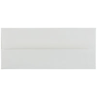JAM Paper Enveloppes livret Strathmore papier vergé avec fermeture gommée, 4 1/8 x 9 1/2 po, blanc brillant, 1000/pqt-Blanc brillant