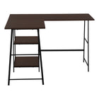 Monarch Specialties - 7590 Bureau 48 po L - Dessus Espresso De Coin/Metal Noir-8