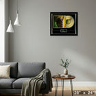 Bob Marley One Love Music Cover with Gold Vinyl - Impression encadree - 28" x 24"-Prêt à accrocher - livré entièrement assemblé