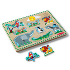 Casse-tête sonore des animaux du zoo de Melissa & Doug-Améliore les compétences d'appariement et d'écoute ainsi que la dextérité manuelle