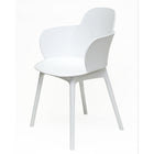 Dura Housewares - Ensemble de 4 chaises blanches Granada - white - paquet de 4-Parfait pour se détendre ou pour des rassemblements sociaux