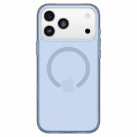 OtterBox - Étui Symmetry MagSafe avec Contrôle de la Caméra pour iPhone 17 Pro Max - Argent Bleu-Technologie intégrée conçue pour prendre en charge une interaction transparente avec le contrôle de la caméra