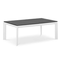 Modway - Riverside Aluminium Terrasse extérieure Table basse - Blanc-Table basse extérieure sur patio
