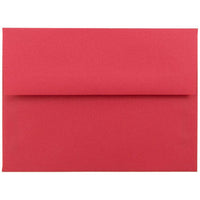 JAM Paper - Enveloppes d'invitation colorées A6 - 4 3/4 x 6 1/2 - rouge recyclé - Paquet de 100-Couleur rouge de Noël classique, parfaite pour envoyer des voeux de fin d'année pendant la période des fêtes