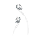 JBL – Écouteurs-boutons Tune 205BT, argent-Appels mains libres : Contrôlez facilement votre son et gérez les appels à partir de vos écouteurs grâce à la télécommande pratique à trois boutons avec microphone