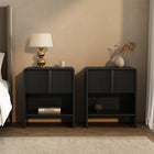 Manhattan Comfort - Table de nuit contemporaine Novara 22" à 1 tiroir - Noir-9