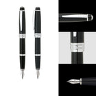 A.T. Cross - Stylo-plume Bailey, noir, plume moyenne-La plume du stylo-plume s'adapte à votre prise en main et à votre style d'écriture au fil du temps.