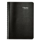 Blueline - Agenda Scolaire Hebdomadaire/Mensuel - 8 po H x 5 po l - Noir - Bilingue-Reliure à double spirale, couverture souple Vicuana