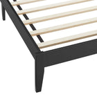 Modway - Sirocco Rotin et bois Lit à plateforme jumelle, Noir-8