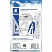 Staedtler - Coffret de géométrie 7 pièces-Ensemble de 7 pièces d'instruments de qualité supérieure