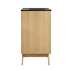 Modway - Soma 30" Vanette de salle de bain - Noir de chêne-Trous centraux de 8"
