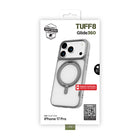 TUFF8 - Étui Glide360 Mag Gris iPhone 17 Pro-Conception innovante : un design résistant aux rayures activé par la chaleur et une couche antichoc permettent une résilience accrue