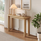 Modway - Alvia Bois Console Table - Chêne vieilli-Pieds en bois massif