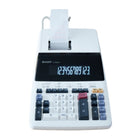 Sharp - Imprimante multifonction 12 chiffres, calculatrice multifonction - blanc-Imprimante à ruban robuste 2 couleurs, 4,5 l/s
