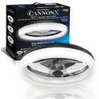Bell+Howell - Ventilateur de plafond CannonX à profil bas de 50 cm (19,7 po) avec éclairage et télécommande - Noir-Le fandelier de 19,7 po au fini noir élégant combine un ventilateur de plafond encastré à profil bas et un anneau lumineux à DEL à 360 degrés, idéal pour les chambres, les appartements, les cuisines, les bureaux et les plafonds bas