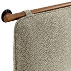 Modway - Anela Fixé au mur Chenille recouverte Tête de lit complète, Noix d’avoine-7