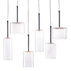 Zuo - Lampe plafonnier Hale - Transparent-Fonctionne avec un gradateur (gradateur non inclus)