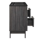 Modway - Render 48" Meuble de salle de bain à double lavabo - Noir charbon-8