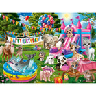 Ravensburger - Anniversaire & diadème Puzzle 100 pièces XXL-Matériau extra-épais et durable adapté aux mains des jeunes enfants et résistant aux nombreuses manipulations pour permettre de s'amuser encore plus longtemps avec son puzzle
