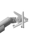 Kanto - Bras/support de bureau pour écrans 17 à 40 po - Un écran - Blanc-Compatible avec les formats VESA 75x75 et 100x100