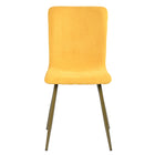 FurnitureR - Chaise de salle manger jaune, ensemble de 4, SCARGILL GREY-34.3‘*18.1'*17.5“