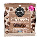 Healthy Crunch - Grains de café expresso bio au chocolat noir, 50 unités x 40 grammes-Sans allergène