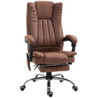Vinsetto - Fauteuil de bureau exécutif avec massage à vibrations 6 points - brun-Six points de massage par vibrations au niveau du dos, des lombaires et des cuisses