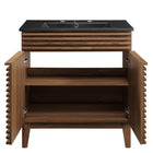 Modway - Render 30" Vanette de salle de bain - Noir noyer-8