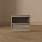 Manhattan Comfort - Table de nuit contemporaine Navis 26" à 1 tiroir - Chêne naturel-Assemblage à domicile requis Tout le matériel inclus