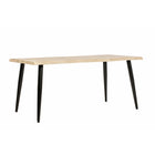 Bureau Live Edge Gry Mattr - Chêne Blanc-Bureau à rebords avivés avec pattes en métal solide