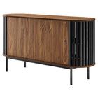 Modway - Fortitude Ovale de 59" Buffet - Noir noyer-Assemblée requise