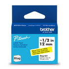 Brother - BTAG631 Ruban non laminé jaune avec texte noir authentique pour étiqueteuse P-touch, 12 mm (L) x 4 m (l)-Faites confiance à Brother pour tous vos projets.Pour tous vos besoins en matière d’étiquetage, faites confiance à Brother, la marque d’étiqueteuses la plus fiable au Canada.