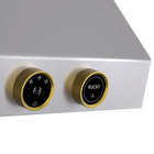 KUCHT KRH300-GL-C 30 po Hotte murale - avec commandes numériques - 900 CFM - Acier inoxydable/Or-Hotte professionnelle en acier inoxydable 304 de qualité supérieure, épaisseur 1,0 mm, qui rehaussera l’apparence de votre cuisine gastronomique