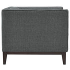 Modway - Serve Tissu rembourré Fauteuil - Gris-Matériau 100% polyester